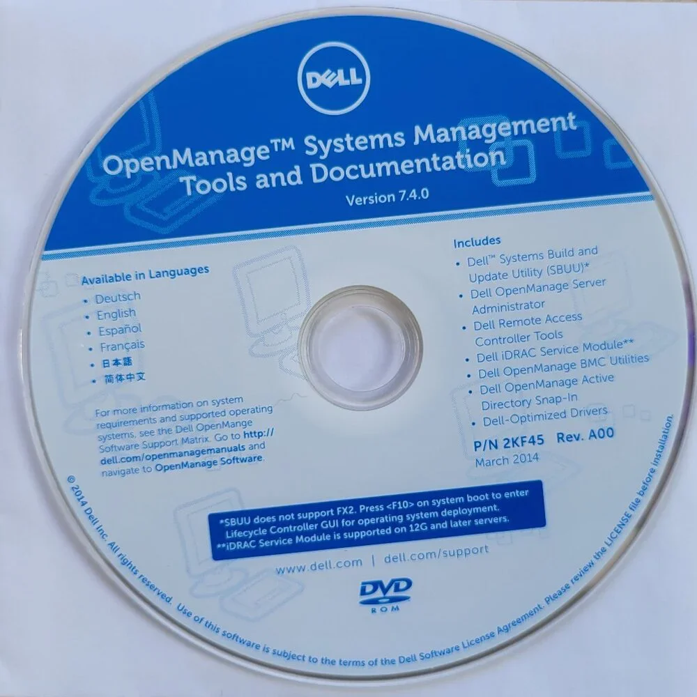 Dell OpenManage Systems Management Tools and Documentation, Version 7.4.0